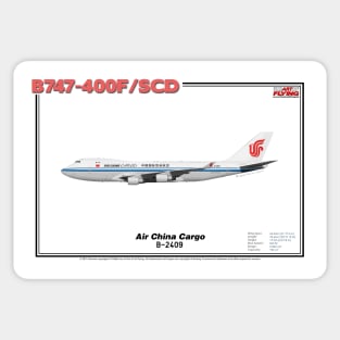 Boeing B747-400F/SCD - Air China Cargo (Art Print) Sticker